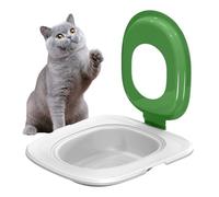 Entrenamiento de inodoro para gatos, bandeja portátil para para gatos, de tren de orinal reutilizable para mascotas para enseñar a usar el inodoro