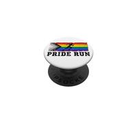 Entrenamiento de Jogging Pride Run | Igualdad LGBTQ - Grunge PopSockets PopGrip Adhesivo