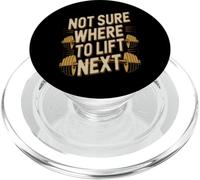 Entrenamiento de Levantamiento Citas Divertidas de Gimnasio No Estoy Seguro de dónde Levantar a continuación PopSockets PopGrip para MagSafe