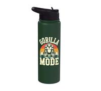 Entrenamiento de mono de culturismo Gorilla Mode Stainless Steel Insulated Water Bottle