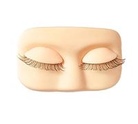 Entrenamiento de ojos de silicona, cabeza de entrenador de cosmetología, modelos de goma flexibles realistas, ayuda de práctica amigable para principiantes, forma ligera, constructor de habilidades de