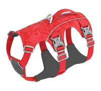 Entrenamiento De Perros Caminar Chaleco Arnés con Mango De Nylon Reflectante Reflectante Arnés De Perros De Nylon para Labrador Bulldogs Franceses,Rojo,S