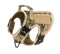 Entrenamiento De Perros Tácticos Militares Reflectantes Al Aire Libre Caza DE Caza Caza Cambio Vest con 4 Hebillas De Metal Portador De Perros De Nylon Ajustable para Perros Grandes,A,S