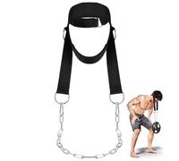 Entrenamiento de pesas para el hombro, entrenador de cuello, diademas deportivas, levantamiento de pesas, arnés de cabeza, equipo de fitness, cinturón de seguridad negro, arnés de ejercicio para el