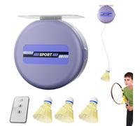 Entrenamiento de rebote de bádminton - Entrenador de rebote automático para práctica individual, herramienta de mejora | dispositivo ajustable para jugador en solitario, entrenamiento de reflejos