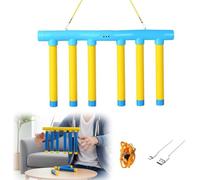 Entrenamiento de reflejos de coordinación mano-ojo, juego de caída de reflejos, 3 ajustes de velocidad, juego interactivo familiar, adolescentes y adultos, selección de palo 6/8(B)