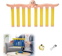 Entrenamiento de reflejos de coordinación mano-ojo, juego de caída de reflejos, 3 ajustes de velocidad, juego interactivo familiar, adolescentes y adultos, selección de palo 6/8(C)