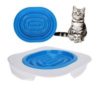 Entrenamiento del Asiento del Inodoro para Gatos, Bandeja Sanitaria Universal Reutilizable para Gatos Entrenador del Asiento del Inodoro para Gato Entrena A Tu Gato Bañera Caixa De Areia para Gate