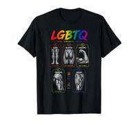 Entrenamiento del Orgullo de anatomía Muscular LGBTQ Fitness Camiseta