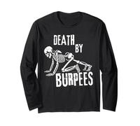 Entrenamiento Divertido de Skeleton Gym Death by Burpees Manga Larga