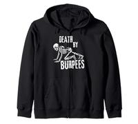 Entrenamiento Divertido de Skeleton Gym Death by Burpees Sudadera con Capucha