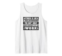 Entrenamiento en el gimnasio divertido - El fitness es como una relación Camiseta sin Mangas