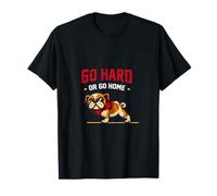 Entrenamiento Motivacional Go Hard Or Gohome Pug Gym Camiseta
