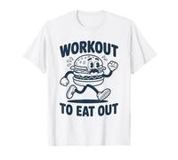 Entrenamiento para Comer Fuera Divertido Correr Hamburguesa Camiseta