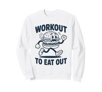 Entrenamiento para Comer Fuera Divertido Correr Hamburguesa Sudadera