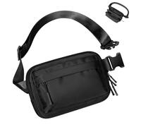 Entrenamiento para Mujer portátil Impermeable con Tira Ajustable con Funda para teléfono, Negro, riferimento Alla descrizione, Consulte la descripción