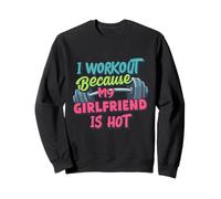Entrenamiento Porque mi Novia es Caliente Hombres Divertidos Gimnasio Fitness Sudadera