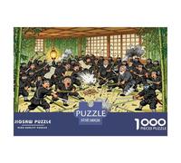 Entrenamiento Secreto del Dojo Ninja Puzzle De Madera Impermeable DIY Puzzles De 1000 Piezas Regalos para Adultos Colorido Rompecabezas Juegos Desafiantes