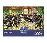 Entrenamiento Secreto del Dojo Ninja Puzzle De Madera Impermeable Puzzles De 1000 Piezas para Adultos Imposible Rompecabezas Juegos Desafiantes