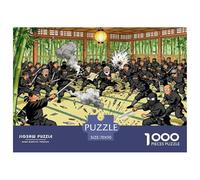 Entrenamiento Secreto del Dojo Ninja Puzzle De Madera Impermeable Puzzles De 1000 Piezas Regalos para Adultos Colorido Rompecabezas Juegos Desafiantes