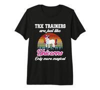 Entrenamiento TRX/Funny Colorful Unicorn Personal Trainers Camiseta Premium