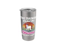 Entrenamiento TRX/Funny Colorful Unicorn Personal Trainers Vaso térmico de acero inoxidable de doble pared