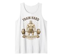 Entrenar Duro Sin Excusas Fitness Motivación Camiseta sin Mangas