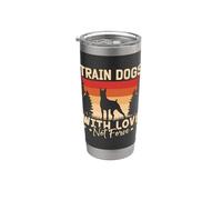 Entrenar perros con amor Servicio de entrenamiento de perros PTSD Entrenador de perros Vaso térmico de acero inoxidable de doble pared