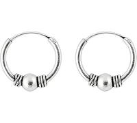 ENTREPLATA Aros Bali de Plata 925 - Par de Pendientes Criollas Hechos a Mano de 20 mm - Diseño Étnico Unisex - Joyería Artesanal con Estilo Boho - Modelo 39