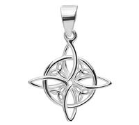 ENTREPLATA Colgante de Plata De Ley 925 Mujer - Amuleto Celta Símbolo de Magia Blanca y Protección Espiritual | Charm Para Collar O Gargantilla Nudo de Bruja