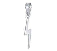 ENTREPLATA Colgante Plata de Ley 925 Unisex Minimalista Moderno Hecho en España Charm de 3 cm Rayo Fino