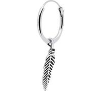 ENTREPLATA Pendiente de Plata 925 Unisex, Aro Criolla con Charm Colgante a Elegir, Joya Moderna para Hombre y Mujer