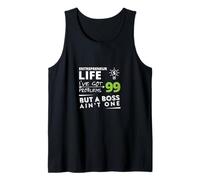 Entrepreneur Life 99 Problems Divertido diseño de negocios Camiseta sin Mangas