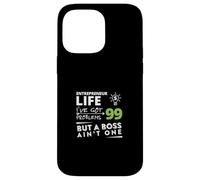 Entrepreneur Life 99 Problems Divertido diseño de negocios Carcasa para iPhone 14 Pro Max