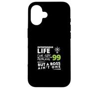 Entrepreneur Life 99 Problems Divertido diseño de negocios Carcasa para iPhone 16