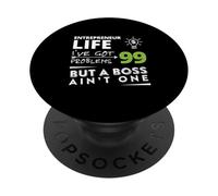 Entrepreneur Life 99 Problems Divertido diseño de negocios PopSockets PopGrip Adhesivo