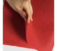 Entretela no tejida termofusible, Tela de fieltro acrílico no tejido de 2 mm de grosor, multicolor, 1 m x 1 m(Red)