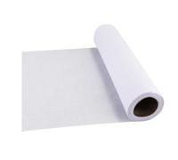 Entretela Termoadhesiva de Algodón Tejido para Planchar, 27cm x 9,1m Entretela Fusible Entretela Termoadhesiva Media de Algodón 100% de una Cara para Camisas de Vestir Suministros, Blanco