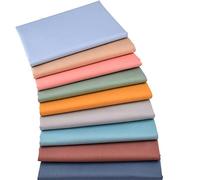 Entretela Termoadhesiva,Entretela 9pcs / set 50x50 / 40cm Color mezclado Tela de algodón Interconelamientos y revestimientos Hierro en el remiendo de costura Paño adhesivo de color puro(50x50cm)