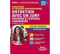 Entretien avec un jury: Méthode et exposés commentés en 35 fiches