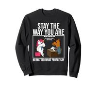 Entrevista de Trabajo de Unicornio de Pelo Rosa Manténgase como Eres Sudadera