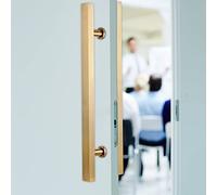 Entry Door Pull Handle Long, Gold Barn Door Inside Outside Double Sided Handles 20/24/ 47/60 Inch, Glass Sliding Gate Hardware Grab Bar Rod (Color : Gold, Size : Length 6