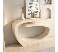 Entryway Table, Console Table, Sofa Table, Console Tables for Entryway, Modern Decorative, for Home, Living Room, Bedroom, Entertainment Room, Office(Milk White,140x30x85cm)