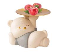 Entryway Table Key Bowl - 8.27x7.28x6.69 pulgadas Bear Key Tray | Keys Holder Bowl Sculptures Keys Holder | Decorative Trays for Entrance | Animal Figurilla for Home Decor, Tabletop Storage Organizer