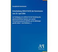 Entscheidung 2004/418/EG der Kommission vom 29. April 2004: zur Festlegung von Leitlinien für die Verwaltung des gemeinschaftlichen Systems zum ... gemäß Artikel 11 der Richtlinie [...]