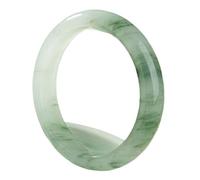 enttgo Pulsera de jade natural blanco para mujer (pulsera de jade natural, pulsera de buena suerte con caja) Chu Wen Sheng2305