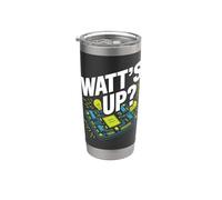 Entusiasta de la tecnología de la placa de circuito de Watt's Up Vaso térmico de acero inoxidable de doble pared