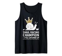 Entusiasta de las carreras de caracoles Corredor lento y constante Carreras divertidas Camiseta sin Mangas