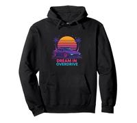 Entusiasta de los Coches 80s Retro Futuro Synthwave Sports Supercar Sudadera con Capucha