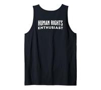 Entusiasta de los Derechos Humanos Dignidad Igualdad Sin discriminación Camiseta sin Mangas